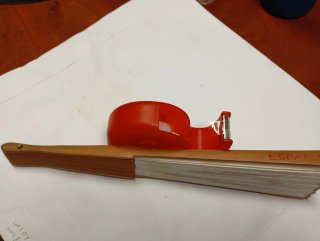 Abanico de tela con diseño