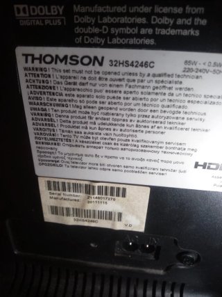 Televisor Thomson LED 31 pulgadas Plano
