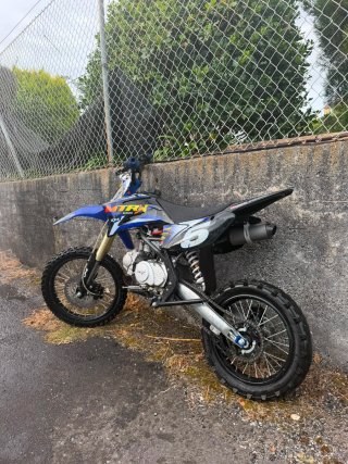 Pit Bike MTR 125cc 4T Motocross Azul/Blanco