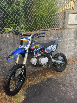 Pit Bike MTR 125cc 4T Motocross Azul/Blanco