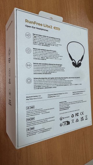 Auriculares Shokz RunFree Lite 2 Negros