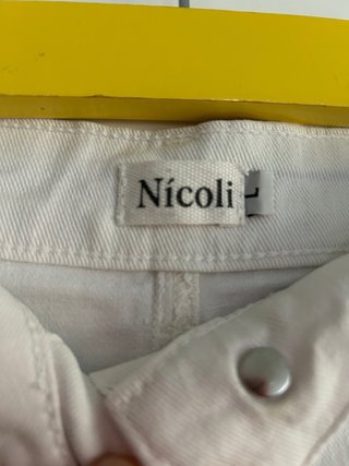 Falda vaquera blanca Nicoli