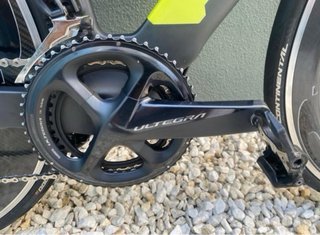 Bicicleta Triatlón Stevens Negra y Amarilla