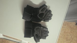 Guantes Gimnasio Grebarley Negros y Grises Talla M