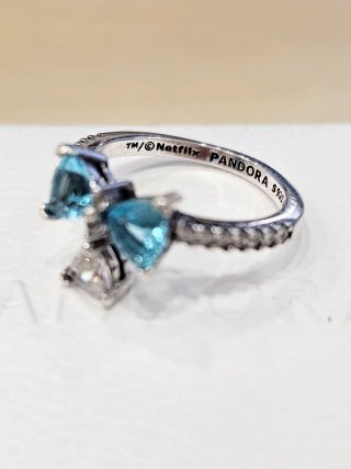 Anillo Pandora Lazo Azul Talla 50+caja
