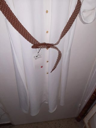 Vestido Zara Blanco Talla XL