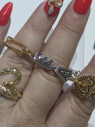 Pulsera Pandora LOVE Corazón y Llave Oro/Plata