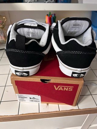 Zapatillas Vans Niño Negras y Blancas