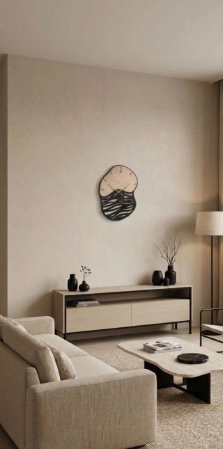 Orologio da Parete moderno handmade modello: Waves