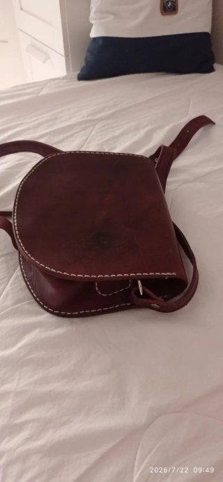 Bolso de cuero auténtico