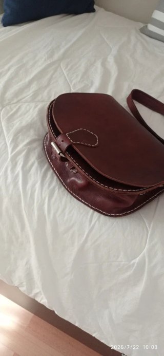 Bolso de cuero auténtico