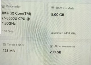 Portátil Lenovo Yoga X380 Negro i7 8GB