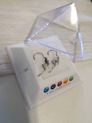 Pendientes oro blanco niña elefante marca Cutie
