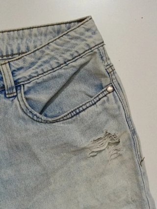 Shorts jeans lavaggio chiaro