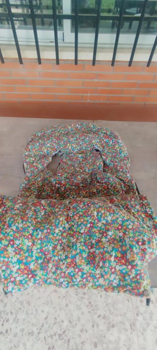 Saco Carro Bebé Oso Floral