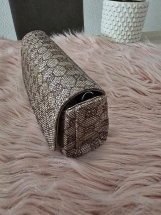 Bolso de fiesta Unisa dorado y marroncito