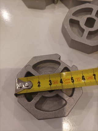 6 Accesorio hexagonal metal