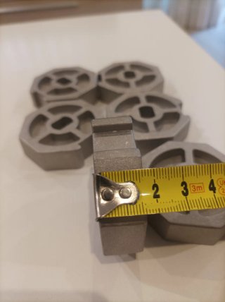 6 Accesorio hexagonal metal