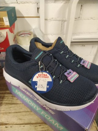 Zapatillas Skechers Mujer Azul Marino Talla 39