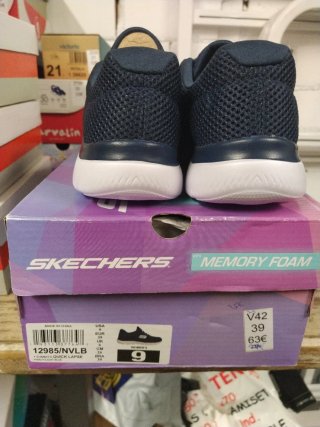 Zapatillas Skechers Mujer Azul Marino Talla 39