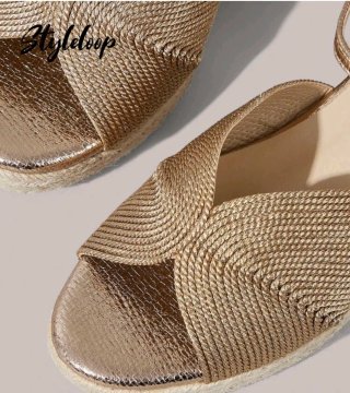 Sandalias doradas sin usar n°37 12€+5envio