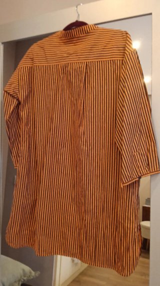 Camisola Parfois Rayas Naranja y Marrón
