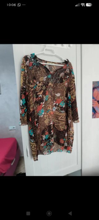 Blusa marrón bohemia