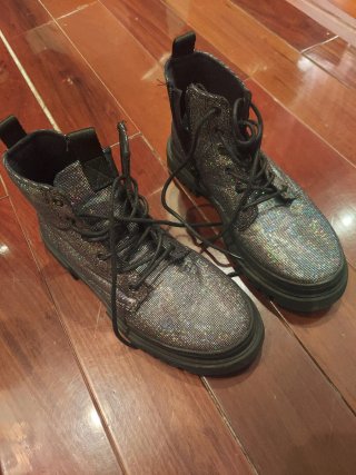 Botas Zara brillantes talla 37