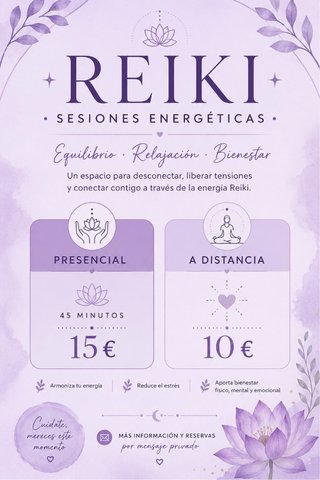 REIKI · SESIONES ENERGÉTICAS