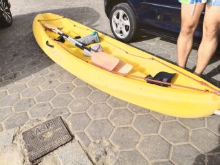 Kayak Canoa 2 Plazas Amarillo