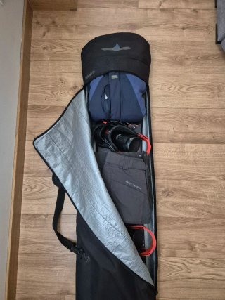 Tabla Snowboard + Fijaciones + Funda