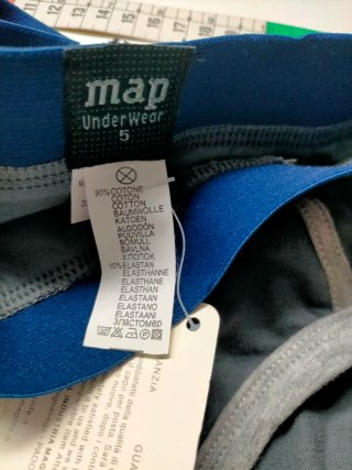 Slip Map abierto Talla L Algodón 90% Elastano 10%