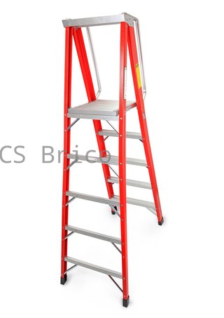 Escalera Fibra Tijera 2x5 - 1,42 Metros - 10401 - Mader