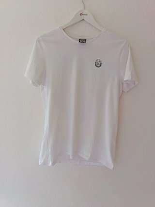 T-shirt bianca con stampa scorpione