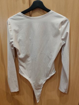 Body manga larga escote cuadrado