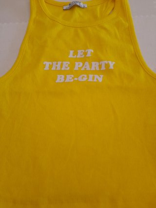 Top giallo Alcott taglia S