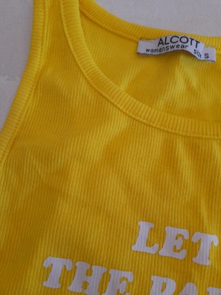 Top giallo Alcott taglia S