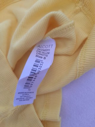 Top giallo Alcott taglia S