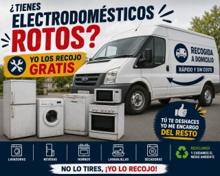 Recogida de electrodomésticos rotos