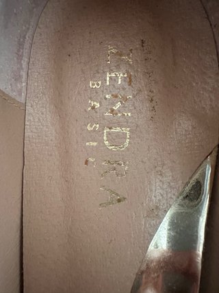 ZENDRA Zapatos Tacón Piel Rojo Talla 37