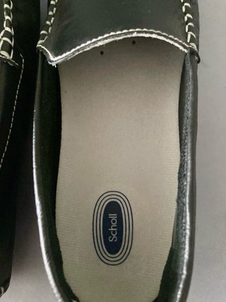 Mocasines de piel azul marino