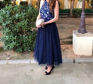 Vestido ASOS lentejuelas azul