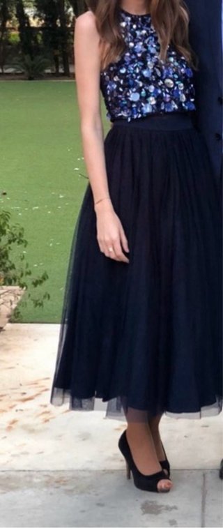 Vestido ASOS lentejuelas azul