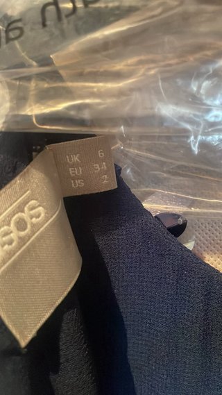 Vestido ASOS lentejuelas azul