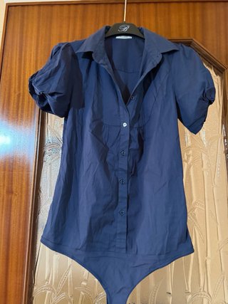 Camicia Pinko blu manica corta