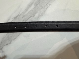 Cintura Gucci Donna Pelle Nera Fibbia Oro