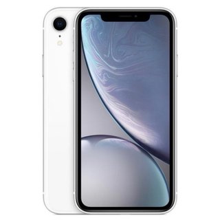 iPhone XR bianco con custodia e foto su WhatsApp