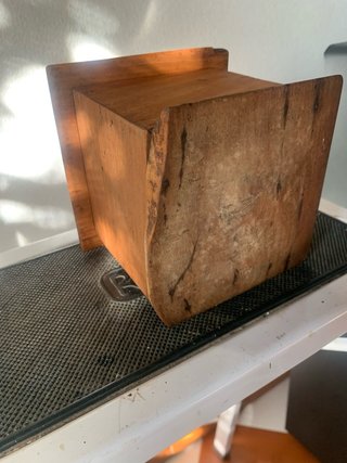 Molinillo de café antiguo de madera