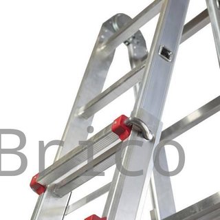 Escalera Telescópica Aluminio 5+5 Pestaña
