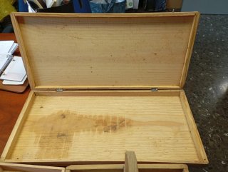Lotto di 2 Scatole in Legno Vintage